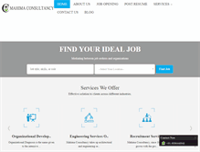 Tablet Screenshot of mahimaconsultancy.com